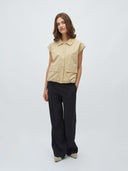 Beige gilet matis-m