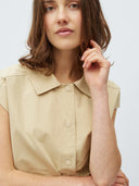 Beige gilet matis-m