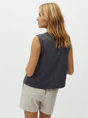 Blauwe mouwloze top tytus-m bering