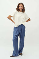 Relaxte blauwe broek branwen-m