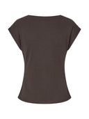 Donkerbruin getailleerd t-shirt banky-m