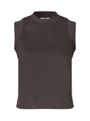 Bruine mouwloze top lorencia-m