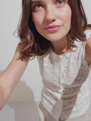 Creme kanten top raylan-m