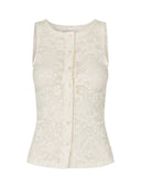 Creme kanten top raylan-m