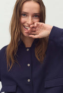 Donkerblauw bomber jasje danni-m