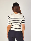 Donker blauw gestreepte top carla-m