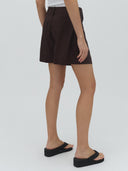 Beige linnen short cristiana-m