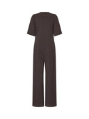 Donkerbruine jumpsuit bradine-m