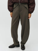 Donkergroene broek pija tie-m