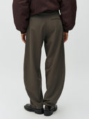 Donkergroene broek pija tie-m