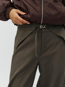 Donkergroene broek pija tie-m
