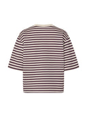 Donkerpaars gestreept t-shirt emrys-m