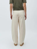 Ecru barrel jeans almira-m