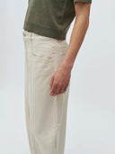 Ecru barrel jeans almira-m