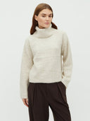 Ecru turtleneck sweater kemina-m