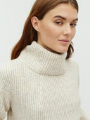 Ecru turtleneck sweater kemina-m