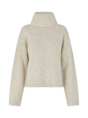 Ecru turtleneck sweater kemina-m