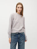 Grijze melange trui farrell-m pearl