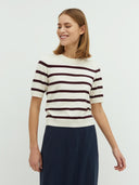 Bruin gestreepte top carla-m java