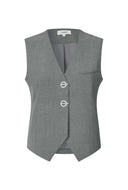 Grijs gilet met knopen aleia-m