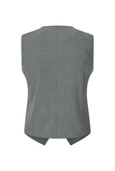Grijs gilet met knopen aleia-m