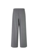 Grijze pantalon met asymmetrische knoop rosalyn-m