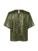 Groen t-shirt met pailletten emrilla-m