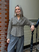Geruite blouse isidor-m