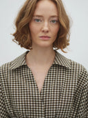 Geruite blouse isidor-m