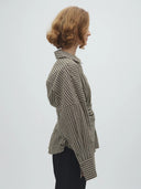 Geruite blouse isidor-m