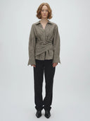Geruite blouse isidor-m