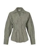 Geruite blouse isidor-m
