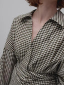 Geruite blouse isidor-m