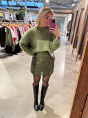 Groene pailletten rok olice-m