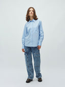 Lichblauwe blouse aurore-m