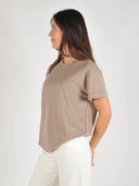 Lichtbruin t-shirt amana-m