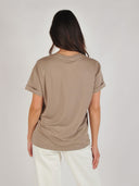 Lichtbruin t-shirt amana-m