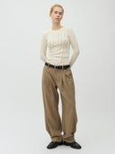 Lichtbruine pantalon viole-m