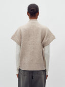 Beige vest roselina short-m