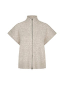 Beige vest roselina short-m