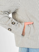 Zwart gesteepte trenchcoat becker-m