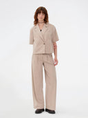 Beige blazer met korte mouw tuesdaymd