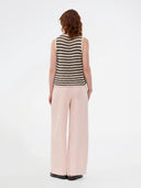 Beige gestreepte top vestermd