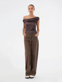 Bruine jeans isoldemd dye pants