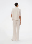 Creme pantalon galemd wide pants