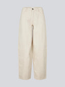 Creme barrel jeans unikamd