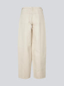 Creme barrel jeans unikamd