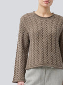 Donker bruine knit kurtismd