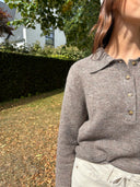 Donker bruine polo treemd