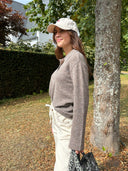 Donker bruine polo treemd